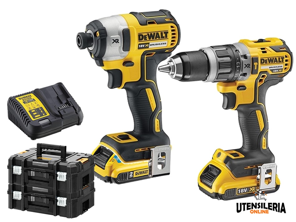 Trapano A Percussione Avvitatore A Impulsi Dewalt In Kit