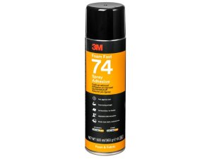 Adesivo per schiume e tessuti 3M 74 spray a fissaggio permanente 500ml