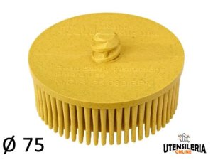 Dischi a tazza Bristle 3M attacco Roloc™ Ø 75 mm grana 80 (10pz)