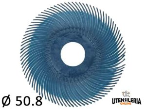 Spazzole radiali Bristle 3M filo curvo Tipo C Ø 50.8 mm grana 400 (40pz)