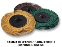 Spazzola radiale Bristle 3M filo diritto Tipo S Ø 200 mm grana 50