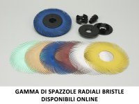 Spazzola radiale Bristle 3M filo curvo Tipo C Ø 200 mm grana 80