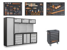 Arredamento A007M Fervi largo 1360cm + Carrello Beta RSC24 da 7 Cassetti + 224 Utensili Beta