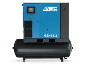 Compressore ABAC Genesis IE 26kW velocità variabile con essiccatore su serbatoio 500lt