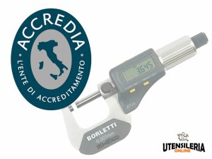 Certificato di taratura micrometri per esterni digitali 100-500mm