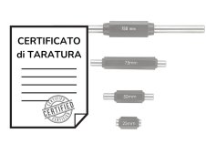 Certificato di taratura ACCREDIA aste di riscontro calibrate fino a 300mm