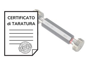 Certificato di taratura ACCREDIA calibri cilindrici filettati a tampone 1,6-10mm