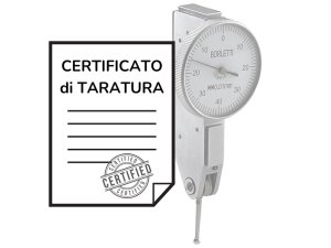 Certificato di taratura ACCREDIA comparatori a leva (tastatori) fino a 30mm