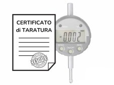 Certificato di taratura ACCREDIA comparatori millesimali 10-30mm