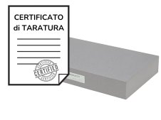 Certificato di taratura ACCREDIA piani di riscontro da 250x200mm a 3000x3000mm