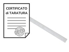 Certificato di taratura ACCREDIA righe di planarità da 300mm fino a 10000mm