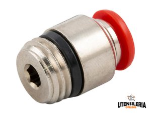 Raccordi maschio diritti ad esagono incassato Aignep 50010 per aria compressa (10pz)