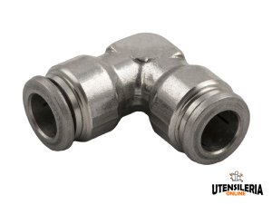 Raccordi a L intermedi Aignep 60130 per aria compressa INOX 316L 4-12mm (10pz)