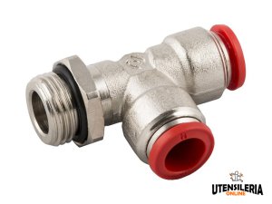 Raccordi a T orientabili maschio laterale cilindrico Aignep 50226 (10pz)