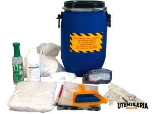 Kit assorbente e neutralizzante per acido solforico Airbank da 10L