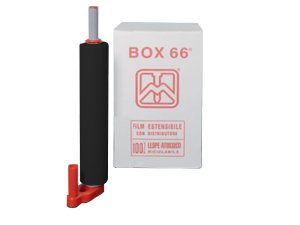 Film estensibile per imballaggio Barbero Box 66 nero coprente con distributore (6pz)