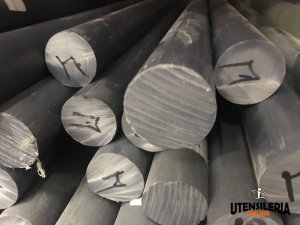 Barre tonde in PVC grigio RAL7011 D.40 da 1MT