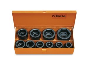 Set 10 chiavi a bussola macchina Beta 728/C10 quadro femmina 3/4" fosfatate, in cassetta