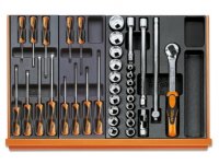 Assortimento 102 utensili per autoriparazione Beta 5904VA/T in termoformati rigidi in ABS