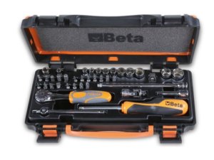 Assortimento Beta 900/C11Z, 11 chiavi a bussola, 20 inserti e 8 accessori in valigetta