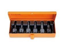 Set 6 di chiavi a bussola maschio viti Torx Beta 720TX/C6 quadro femmina 1/2" fosfatate, in cassetta