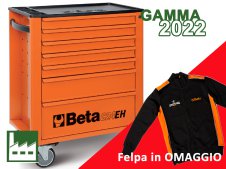 Carrello Beta C24EH con 7 cassetti e 169 utensili per l'industria + felpa in OMAGGIO