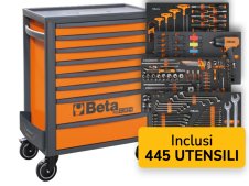 Carrello porta attrezzi Beta RSC24 da 8 cassetti con 445 utensili per automotive inclusi