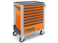 Cassettiera mobile Beta Worker BW 2400S 8/E-L con 8 cassetti e 398 utensili inclusi