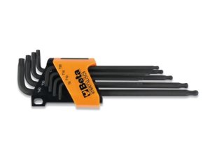 Set 8 chiavi a brugola impronta Tamper Resistant Torx Beta 97BRTXL/SC8 estremità sferica, T9-T40