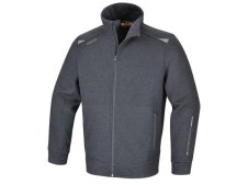 Felpa da lavoro elasticizzata Beta 7644GG in graphene con zip lunga, (tg. XS-3XL)