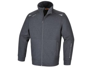 Felpa da lavoro elasticizzata Beta 7644GG in graphene con zip lunga, (tg. XS-3XL)