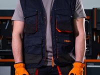 Gilet da lavoro Beta 7867B blu in tessuto ultra leggero (tg. XS-5XL)