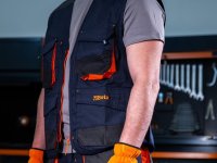 Gilet da lavoro Beta 7867B blu in tessuto ultra leggero (tg. XS-5XL)