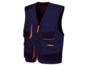 Gilet da lavoro Beta 7867B blu in tessuto ultra leggero (tg. XS-5XL)