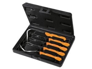 Assortimento 5 levapioli in metallo Beta 1479LB/C5 per rimozione clip e pioli in valigetta