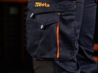 Pantaloni da lavoro Beta 7860B estivi in T/C Twill blu, 180g (tg. XS-4XL)