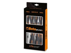 Set 7 giravite Beta Evox 1207E/TX-D per viti con impronta Torx(7pz)