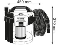 Aspiratore GAS 18V-10 L Bosch con accessori senza batteria