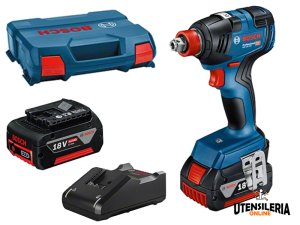 Bosch avvitatore a massa battente GDX 18V-200 con 2 batterie 4.0 Ah e valigetta