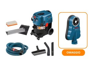 Bosch Aspiratore GAS 35 M AFC professional per polveri M + OMAGGIO cuffia aspirazione polvere GDE68