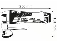 Bosch cesoia per lamiera GSC 12V-13 con 2 batterie 2.0 Ah e valigetta