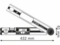 Goniometro digitale GAM 220 MF Bosch misuratore fino 220° in Kit