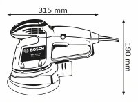 Levigatrice rotorbitale Bosch GEX 34-150 Professional 340W platorello 150mm