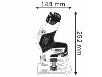 Bosch rifilatore a batteria GKF 12V-8 Professional in valigetta
