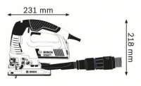 Seghetto alternativo Bosch GST 160 BCE 800W in valigetta L-BOXX