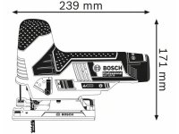 Seghetto alternativo GST 12V-70 Bosch in valigetta senza batteria