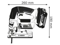 Seghetto alternativo GST 18 V-LI B Bosch in valigetta senza batteria