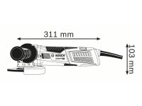 Smerigliatrice angolare X-LOCK a filo Bosch professionale GWX 19-125 S