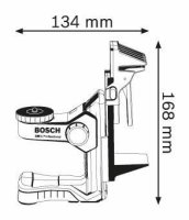 Supporto universale da parete Bosch BM 1 per fissaggio di livelle laser