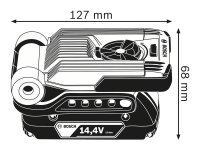 Torcia GLI VariLED Bosch con clip per cintura senza batteria 14.4–18 V